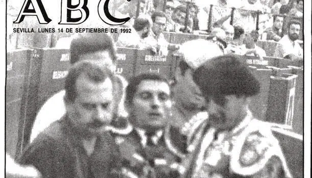La muerte de Soto Vargas fue la noticia de portada de ABC el 14 de septiembre de 1992