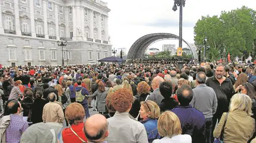 En 2013 el público acudió masivamente a un concierto reivindicativo de la ORTVE