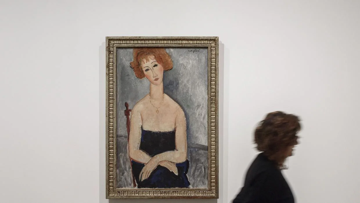 'La pelirroja con el colgante' de Modigliani, que forma parte de la exposición Colección Alicia Koplowitz