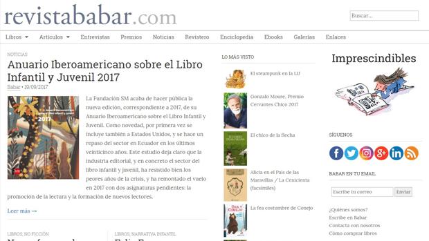 La revista «Babar» y el proyecto solidario «Aula de Cultura», premio nacional al Fomento de la Lectura