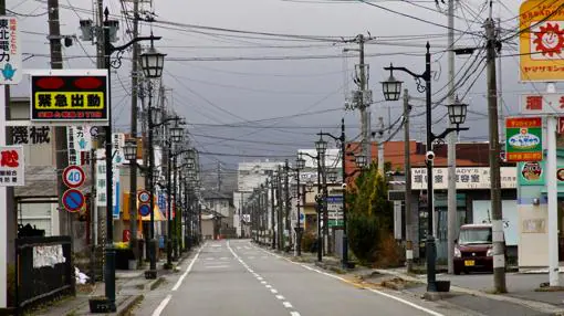 Calles desiertas y pueblos fantasma en la «zona muerta» de 20 kilómetros evacuada alrededor de la central de Fukushima 1 por su alta radiactividad
