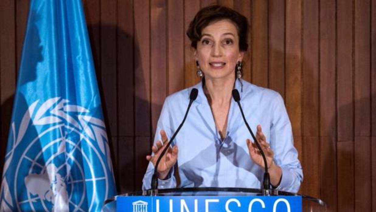 La exministra de Cultura francesa, Audrey Azoulay, tras ser elegida nueva directora general de la Unesco