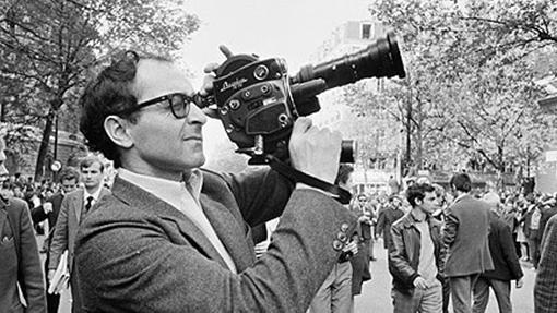 Godard rodando en París