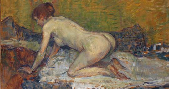 «Desnudo de pelirroja agachada» (1897), de Lautrec
