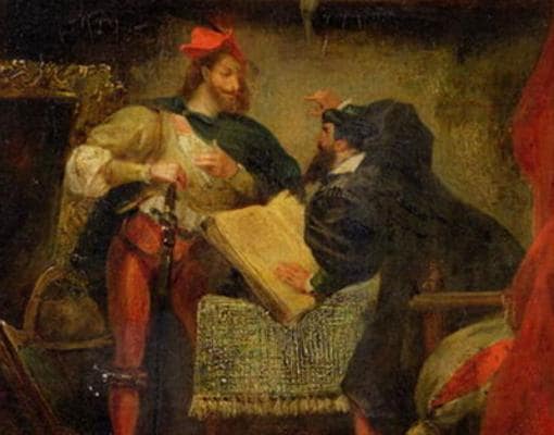 «Mefistófeles se aparece ante Fausto», de Eugene Delacroix