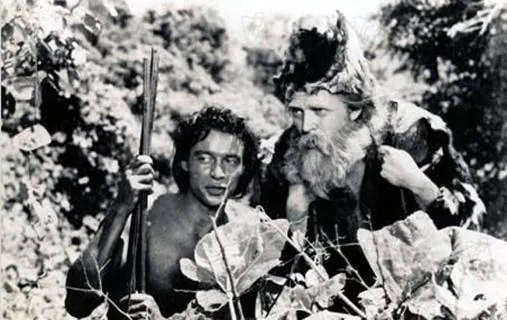 Imagen de la versión cinematográfico que Luis Buñuel hizo de «Robinson Crusoe»