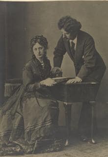 Cecilia de Madrazo y Mariano Fortuny (hacia 1867)
