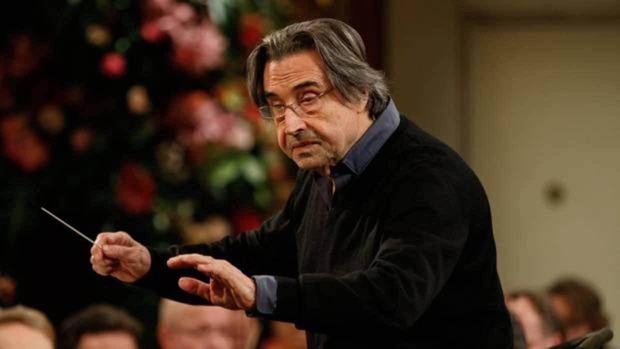 Riccardo Muti, durante un ensayo del concierto en el Musikverein