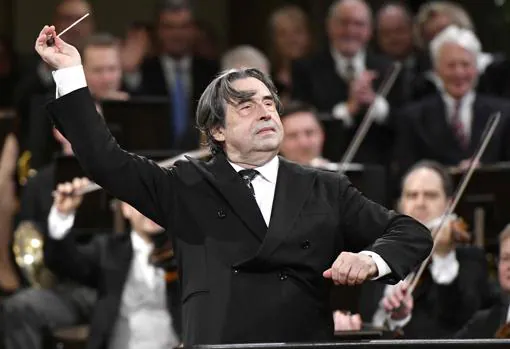 Riccardo Muti, durante el concierto