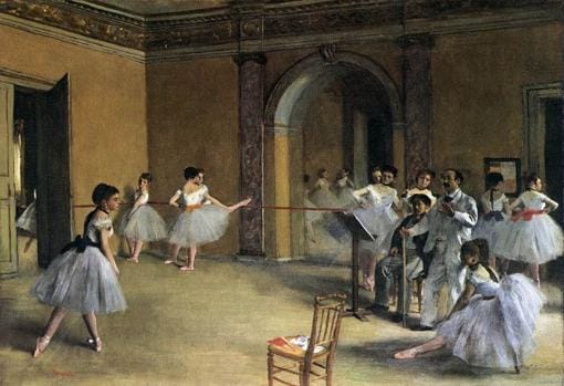 «El foyer de la ópera» (1872), de Edgar Degas