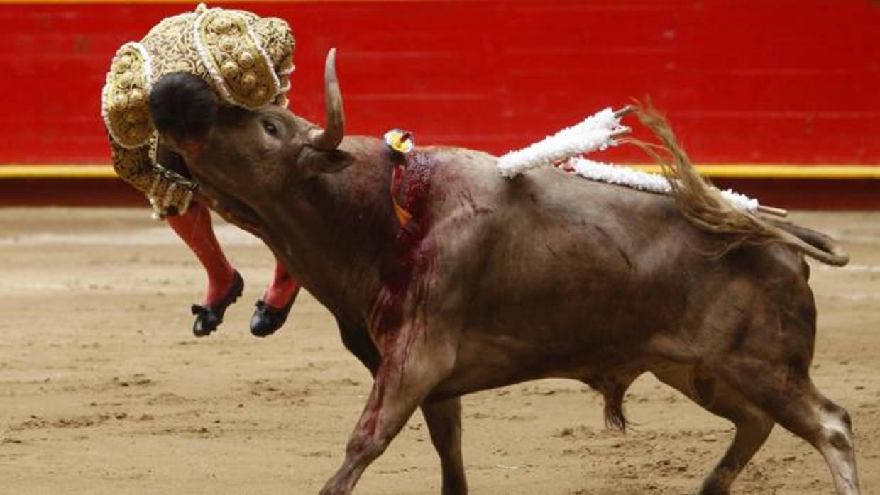 David Martínez, en un dramático momento