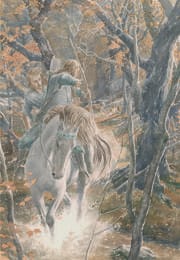 Una de las ilustraciones de Alan Lee para «Beren y Lúthien»