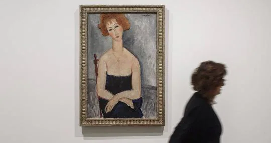 «La pelirroja con el colgante», de Modigliani es parte de la colección Alicia Koplowitz