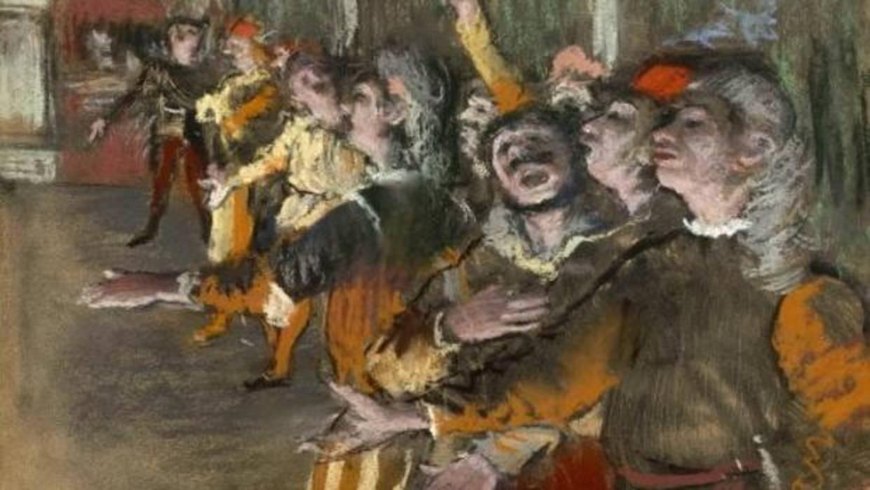 «Les Choristes», pintado por Edgar Degas en 1877
