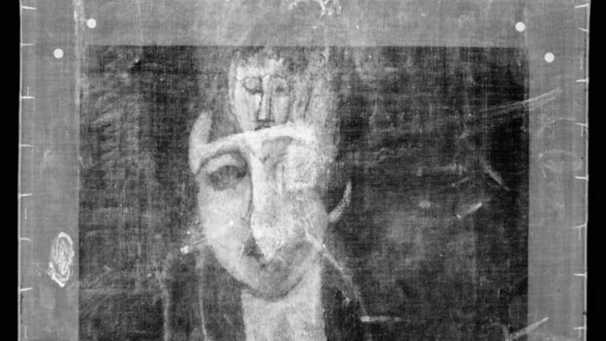 Los rayos X hicieron posible el descubrimiento del retrato, oculto detrás de «Portrait of a Girl» (1917)