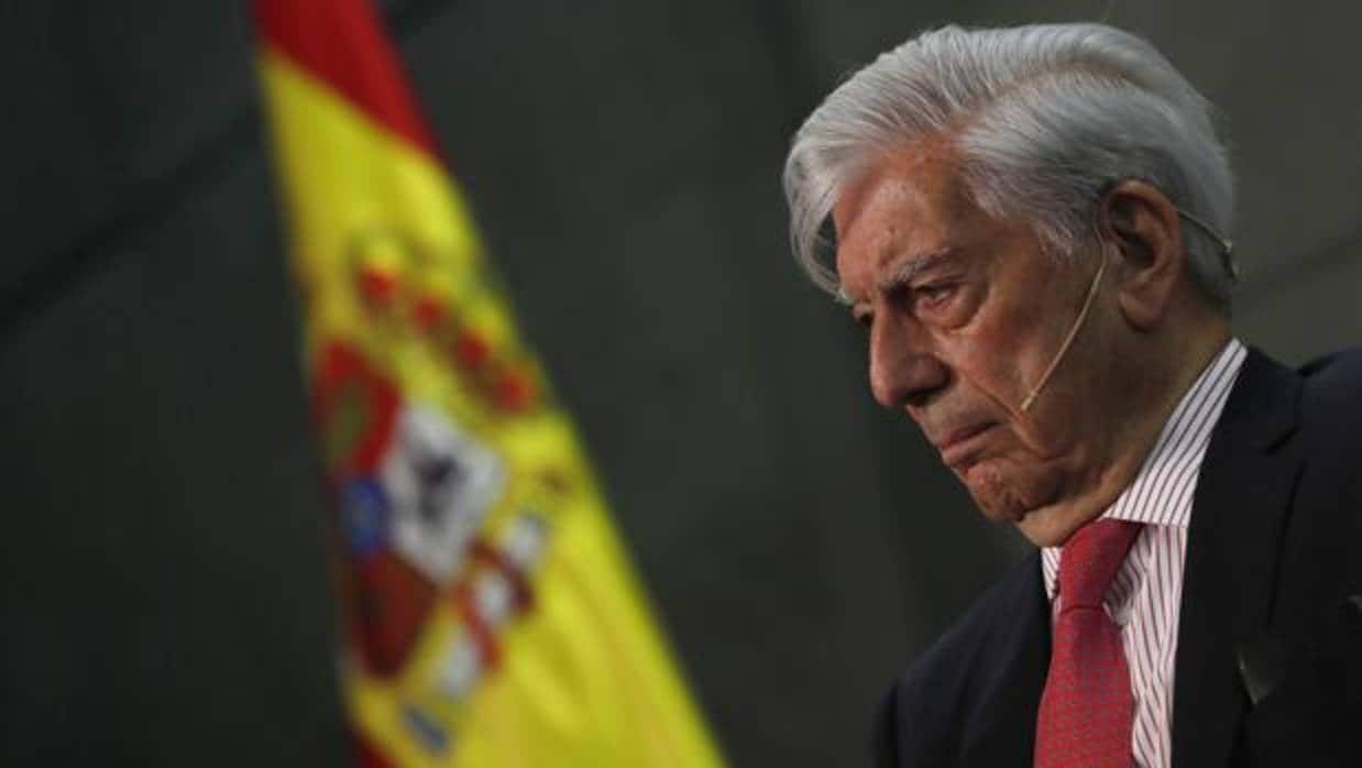 Mario Vargas Llosa, durante la presentación de su último libro en Madrid