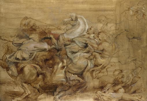 «La caza del león», de Rubens, h. 615