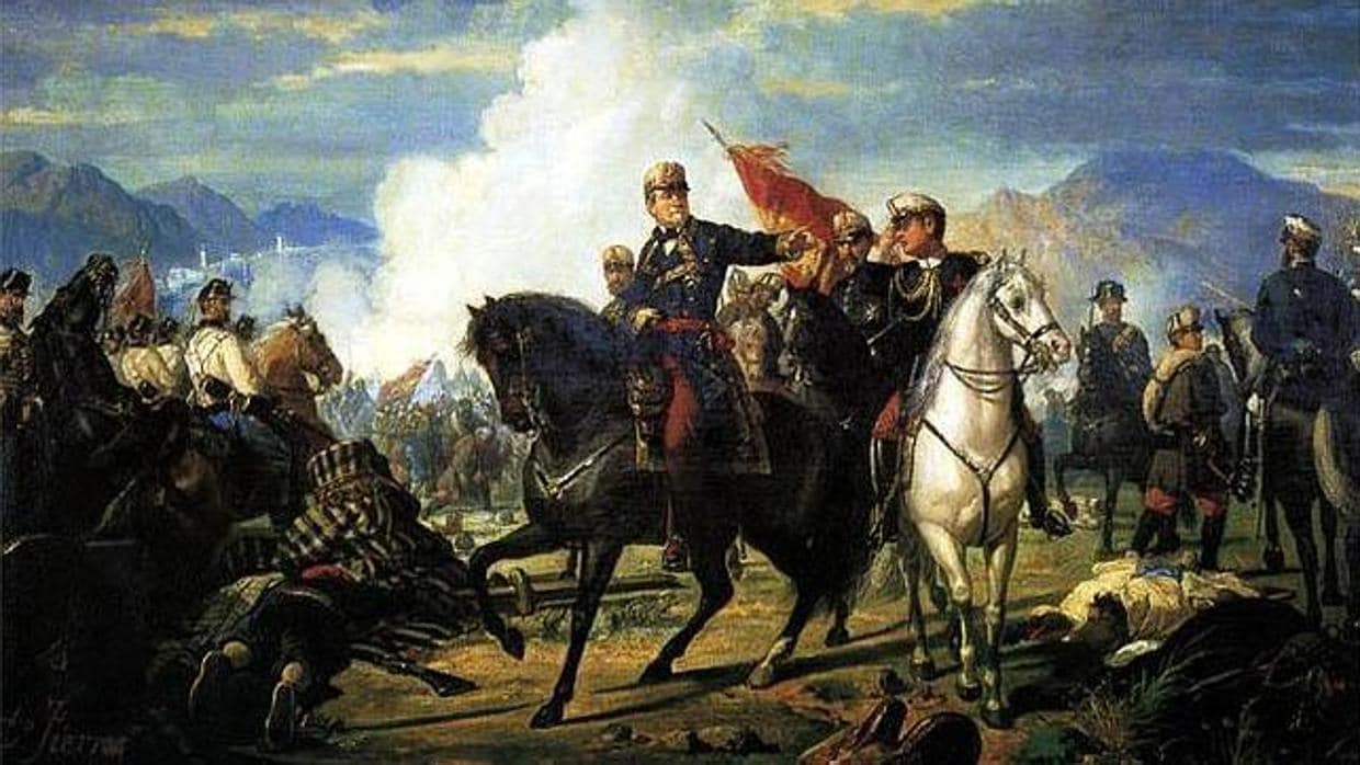 O'Donnell, durante la batalla de Tetuán