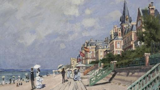 «La playa de Trouville», de Monet