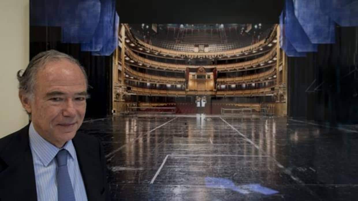 Gregorio Marañón, en el escenario del Teatro Real