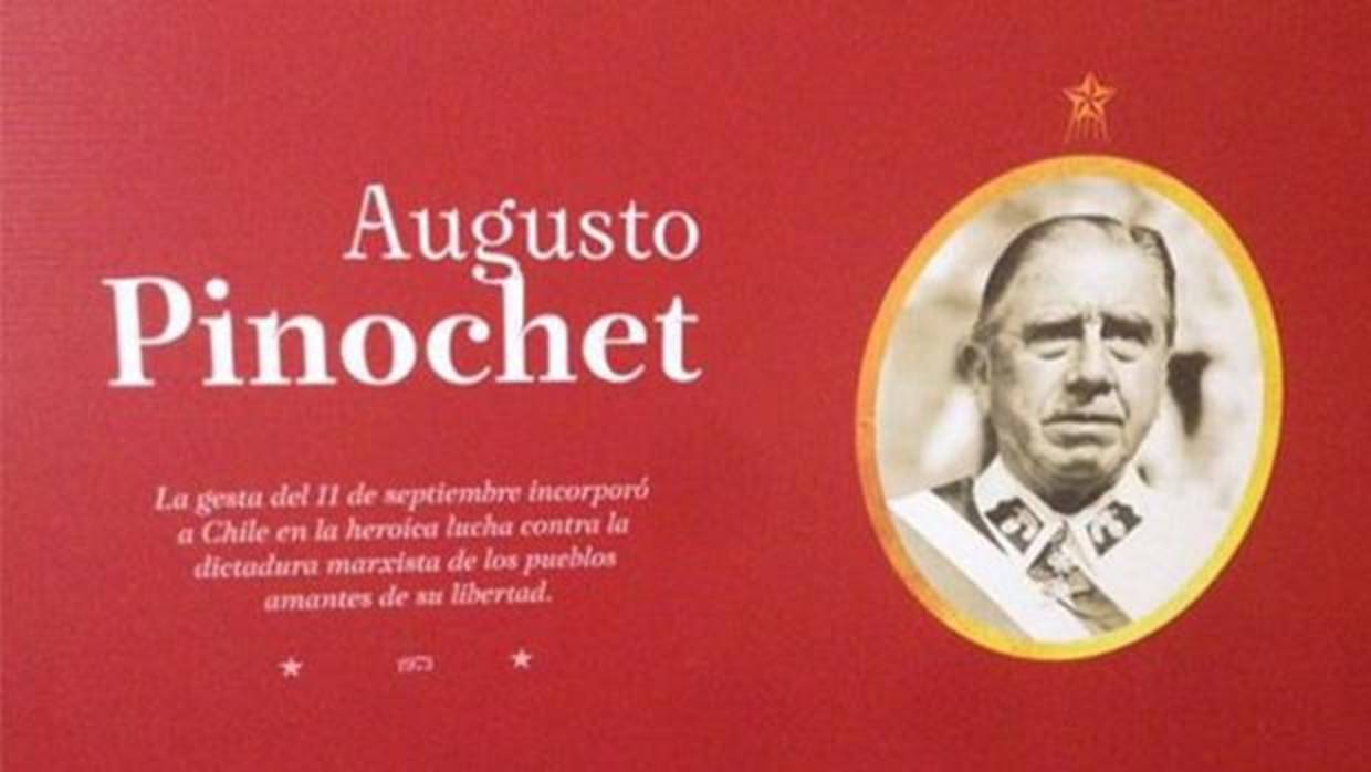 Imagen de Pinochet expuesta en «Hijos de la Libertad: 200 años de Independencia»