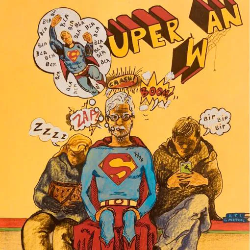 El arte español dibuja a Superman en su 80 cumpleaños