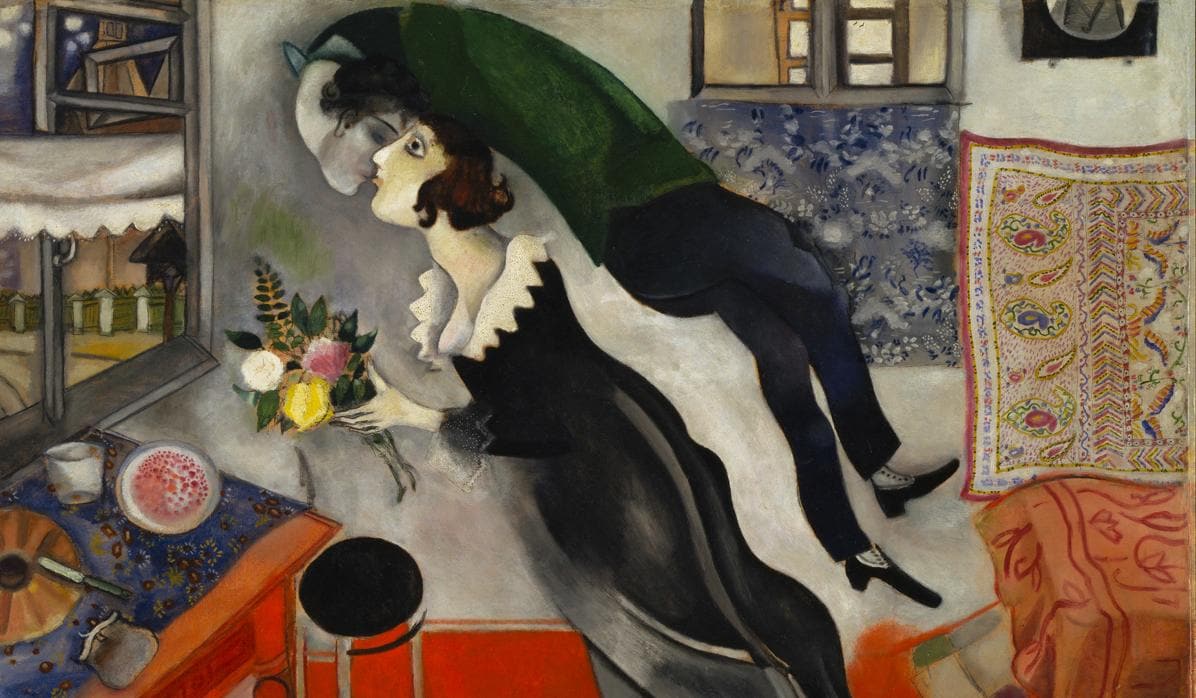 «El cumpleaños» (1915), de Marc Chagall