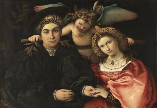 «Micer Marsilio Cassotti y su esposa Faustina» (1523), de Lotto