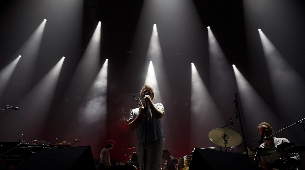 LCD Soundsystem, durante su actución en el Sónar