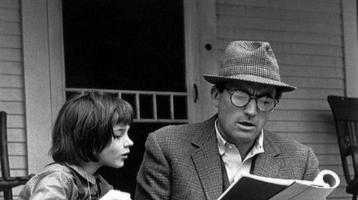 Peck, interpretando a Atticus Finch en «Matar a un ruiseñor»