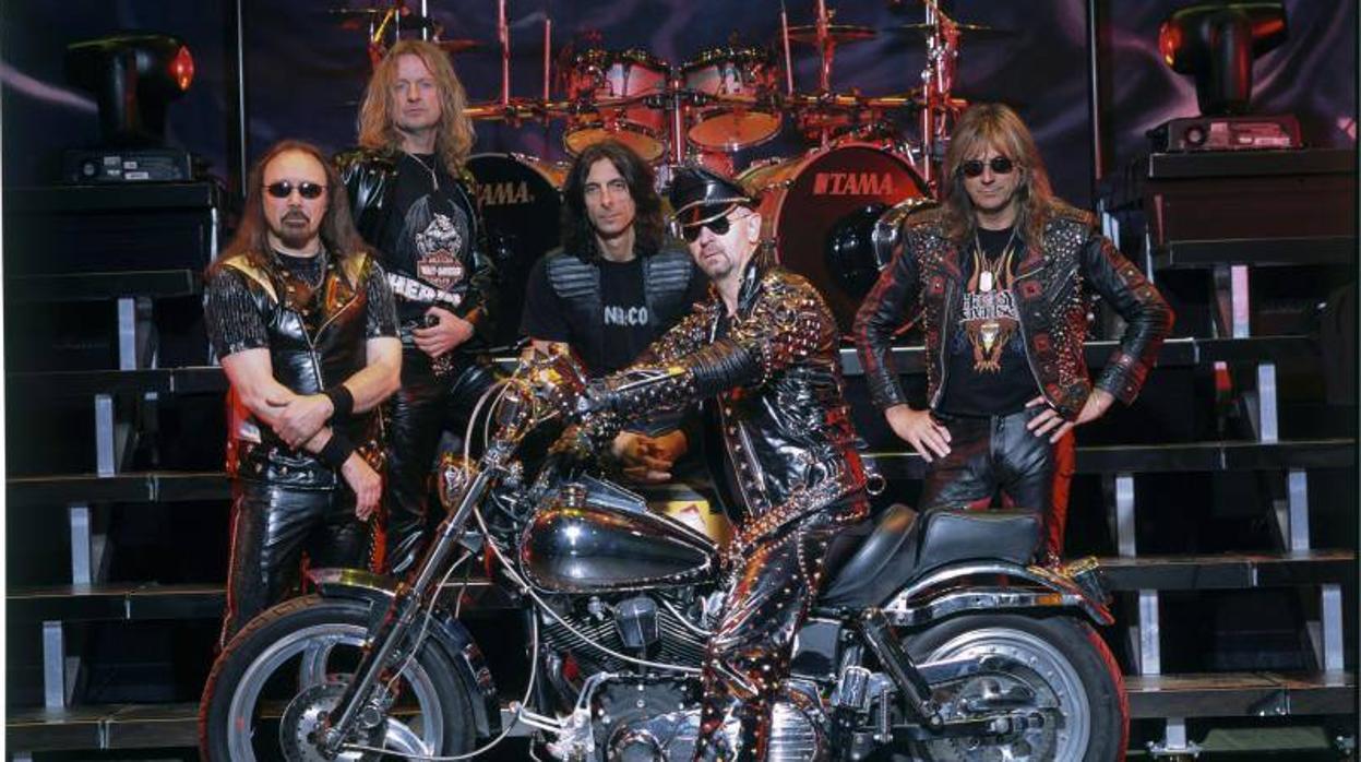 El grupo Judas Priest durante un concierto en Reino Unido