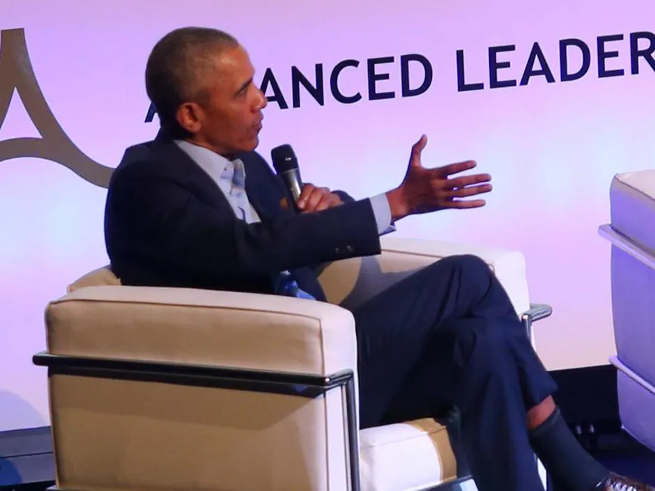 Barack Obama, durante su intervención en la Cumbre de Innovación Tecnológica y Economía Circular