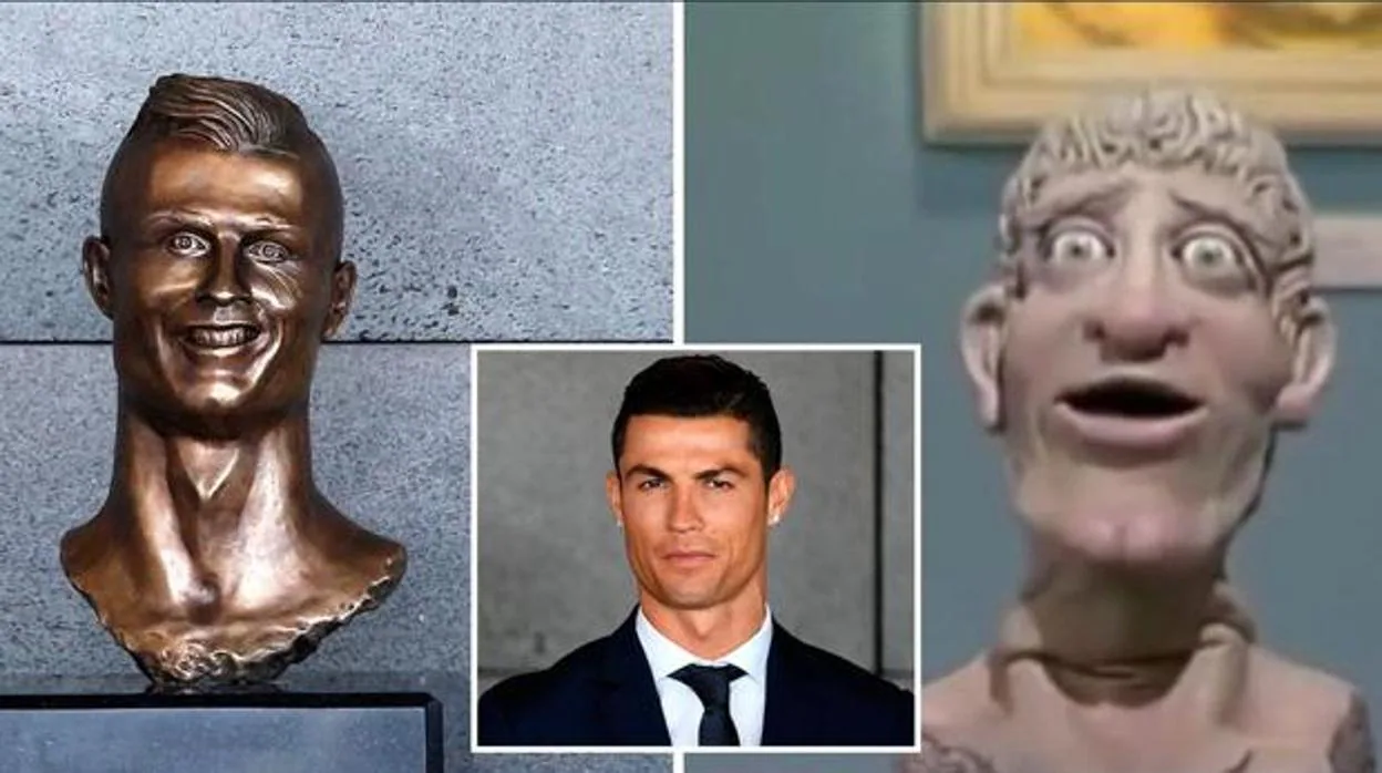 El criticado busto de Cristiano Ronaldo