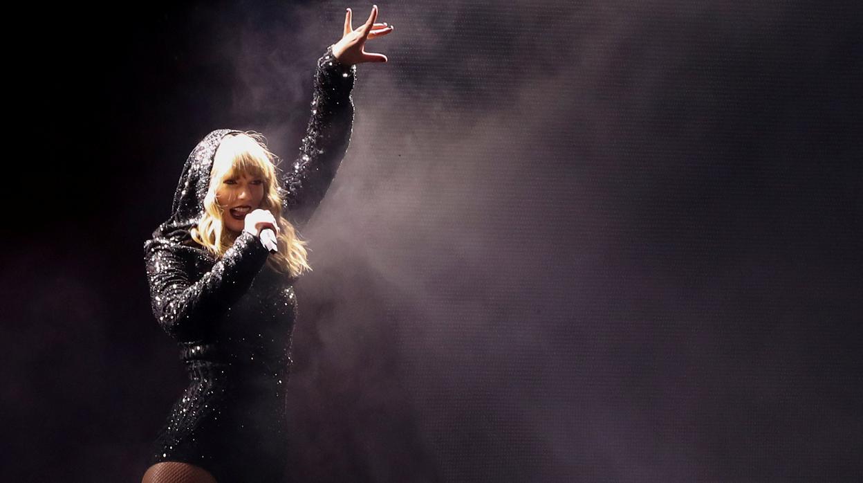 Taylor Swift, en un concierto en el Wembley Stadium de Londres el pasado 22 de junio