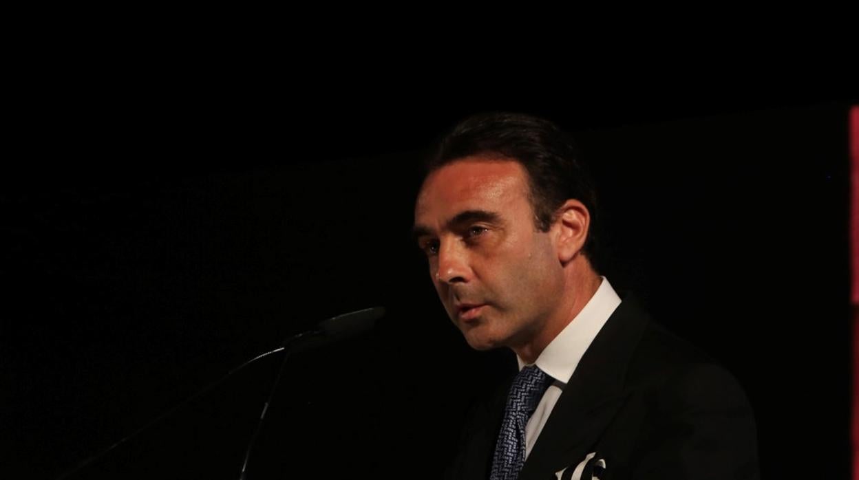 Enrique Ponce, durante su pregón en Málaga