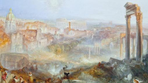 «Roma. Campo Vaccino», lienzo de Turner
