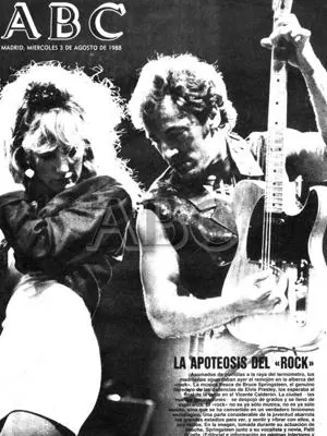 Treinta años del primer «show» de Bruce Springsteen en Madrid (y que ABC sacó en portada)