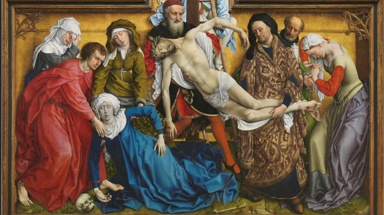 «El Descendimiento» de Rogier van der Weyden. Detalle
