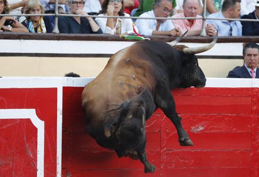 El sexto intentó saltar al callejón