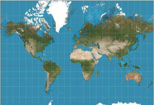 Representación dominante del mundo, el mapa Mercator