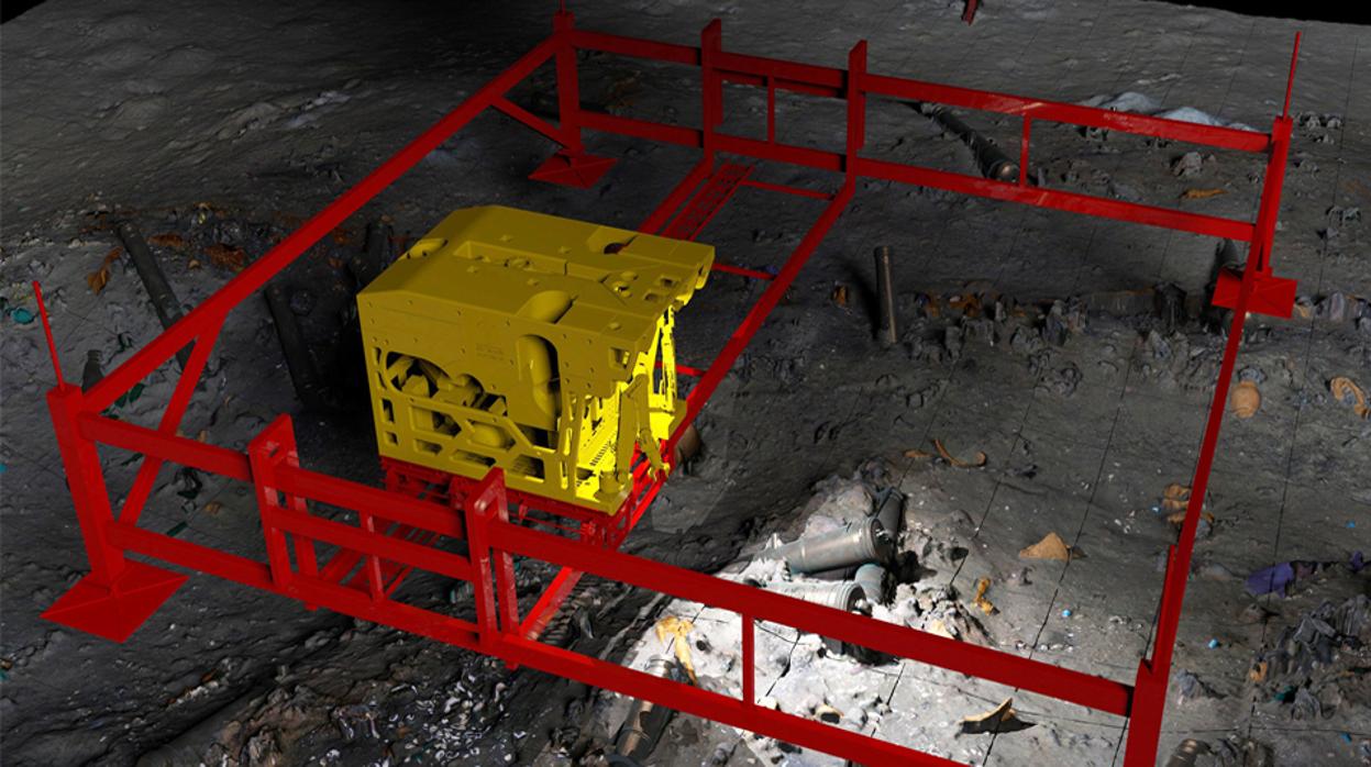 Los planes de Colombia pasaban por instalar andamios sobre el galeón para la extracción del oro