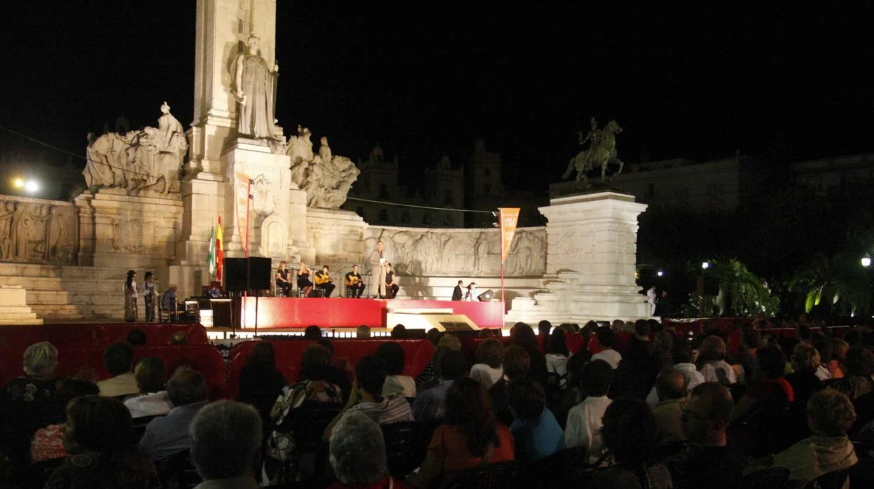 El I Festival &#039;Cádiz es flamenco&#039; culmina este domingo en la Plaza de España