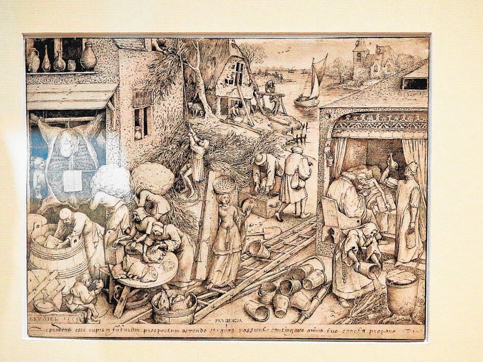 «La Prudencia», dibujo inédito de Bruegel el Viejo