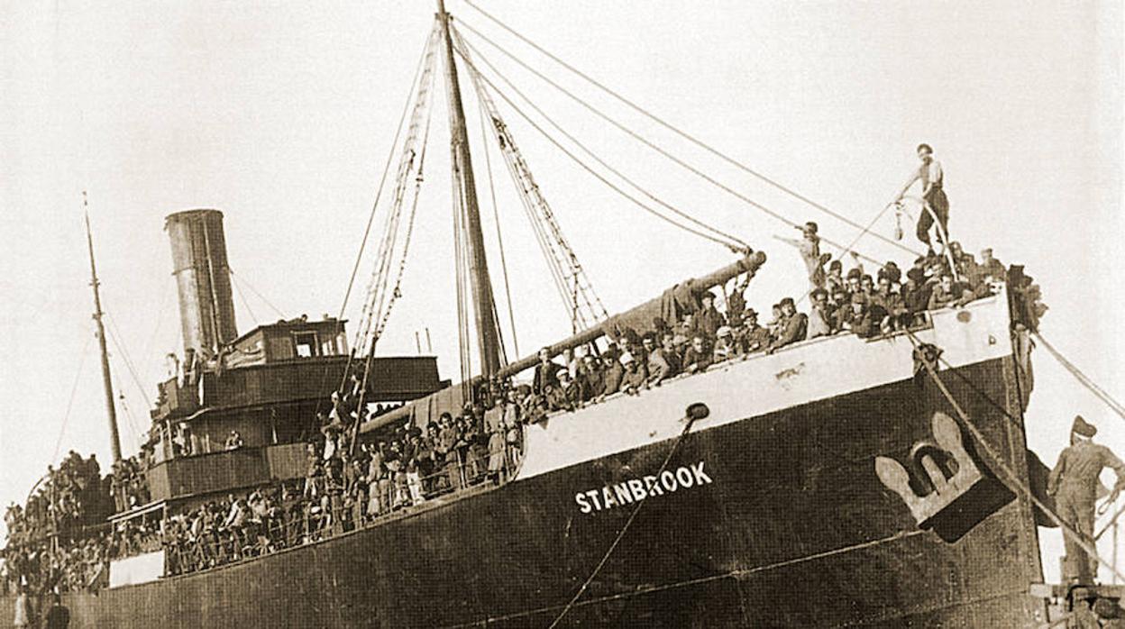 El «Stanbrook» fue uno de los barcos del exilio