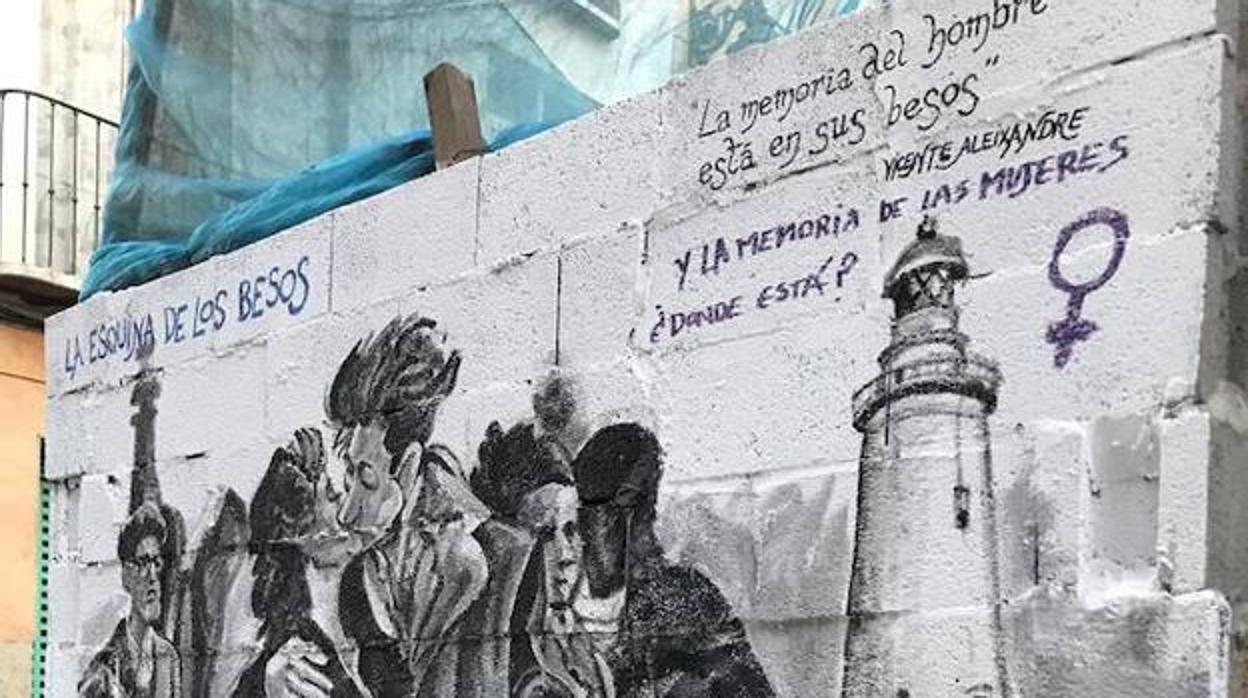 El mural que Ángel Idígoras ha decidido borrar después de las críticas por «machista»