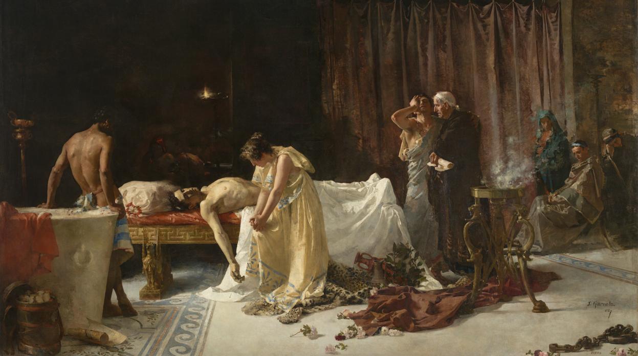 «La muerte de Lucano», de José Garnelo, tras su restauración