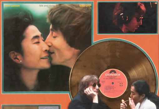 Un disco de oro firmado por John Lennon, futuro lote de Setdart.com