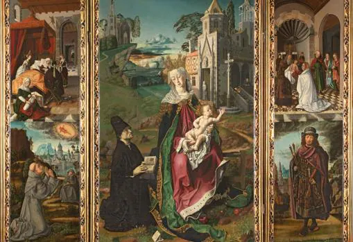 «Tríptico de la virgen de Montserrat», de Bartolomé Bermejo y taller de los Osona