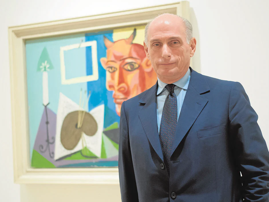 Bernard Ruiz-Picasso, fotografiado en el Museo Picasso de Málaga