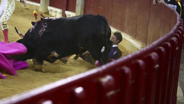 El banderillero Suso se recupera de su cornada en la Feria del Pilar